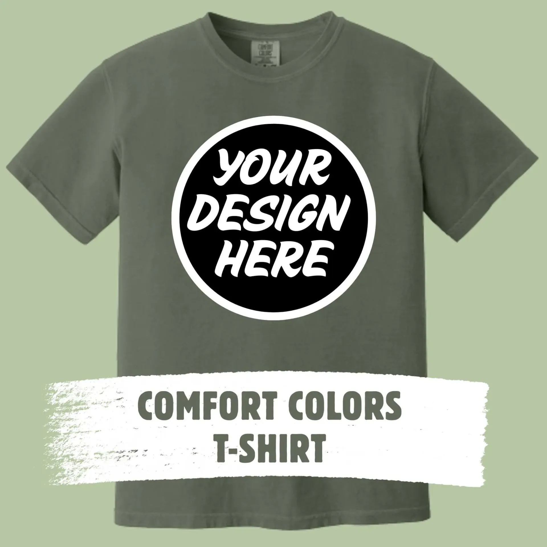 Custom Comfort Colors T-Shirt (Small, Black)